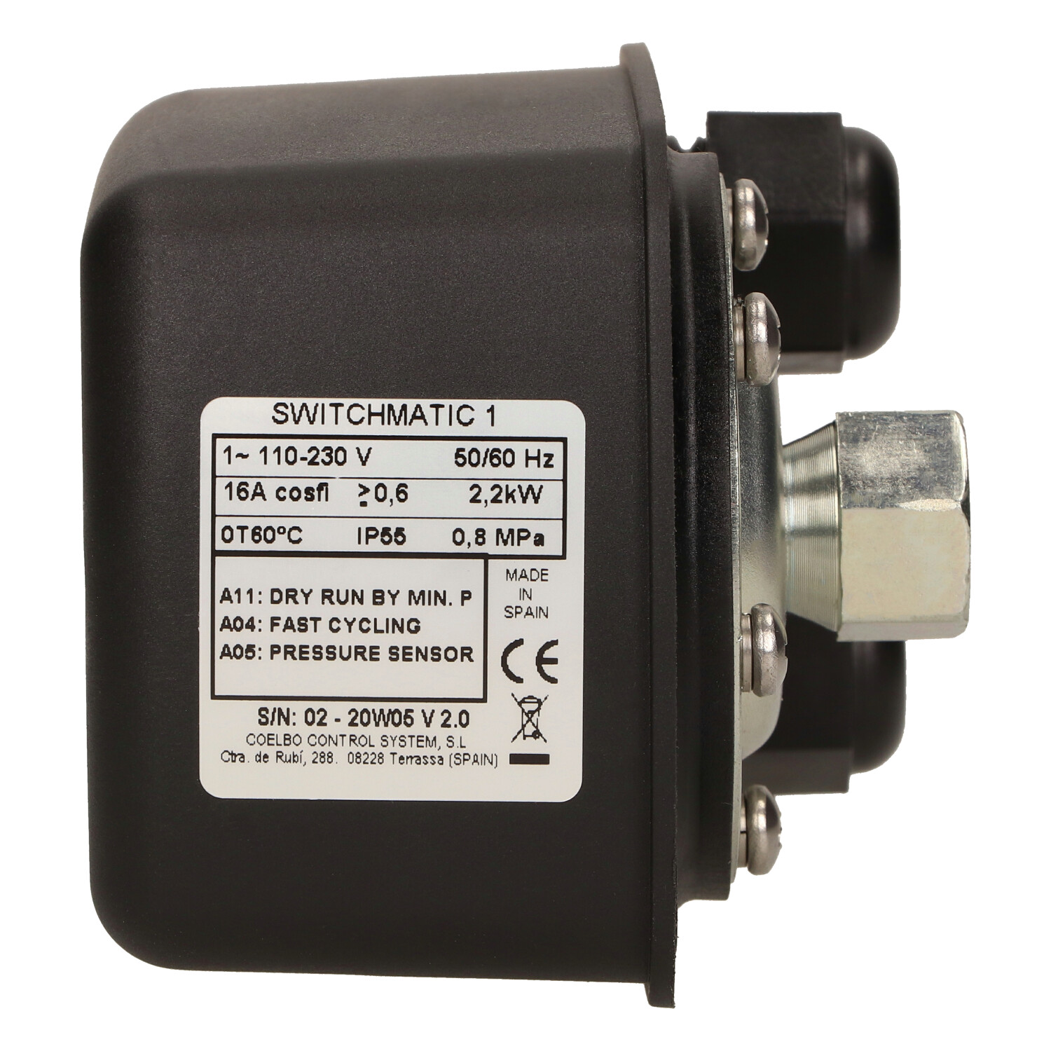 Elektroniczny wyłącznik ciśnieniowy Switchmatic 1